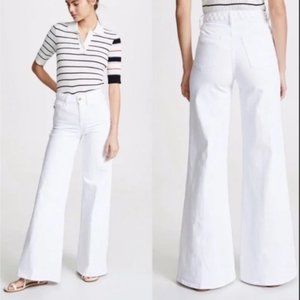 Frame Denim Le Palazzo Braided Waist High Rise Wide Leg Jeans size 24 NWT